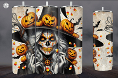 4 Witch Seamless Tumbler Sublimation, 20 oz Tumbler Wrap Product Image 4