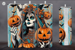4 Witch Seamless Tumbler Sublimation, 20 oz Tumbler Wrap Product Image 4