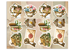 Summer. Vintage. Print &amp; Cut Stickers PNG Product Image 2