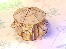 Mushroom House Lantern Laser Cut File Product Image 6