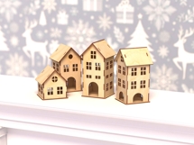Wooden Christmas Houses Laser Cut Files Product Image 6