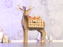Wooden Reindeer Advent Calendar SVG Product Image 6