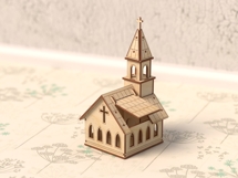 Wooden Church Laser Cut File Product Image 6