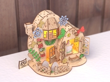 Laser Cut Easter Egg House Lightbox: Product Image 6