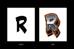 graffiti typography style text effect editable Product Image 2