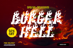 Seven Flames | Fire Display Webfont for Bold Hot Design Product Image 5
