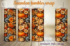 Autumn Vibe Seamless Tumbler Wrap Sublimation Product Image 2