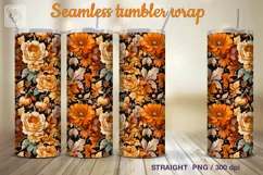Autumn Vibe Seamless Tumbler Wrap Sublimation Product Image 3