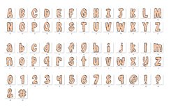 Boho Doodle Alphabet Retro Vintage Letters Sublimation Shirt Product Image 4
