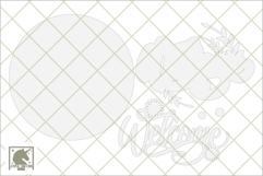 Floral Welcome Sign SVG | Farmhouse Daisy Spring Sign DXF Product Image 2