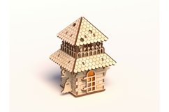 Halloween House - Laser cut file - Halloween house Product Image 4