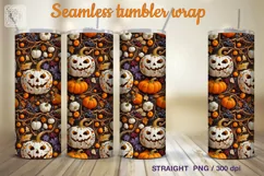 Autumn Vibe Seamless Tumbler Wrap Sublimation Product Image 4