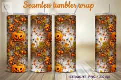 Autumn Vibe Seamless Tumbler Wrap Sublimation Product Image 5