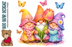 Spring Gnome Clipart Product Image 1