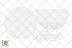 Welcome Door Hanger SVG | Geometric Laser Cut File Product Image 2