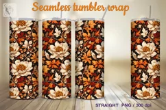 Autumn Vibe Seamless Tumbler Wrap Sublimation Product Image 6