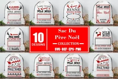 Sac Du Père Noël Svg Dessins Père Noël Svg Noël Svg Product Image 1