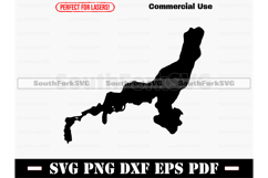 Sacheen Lake Washington Map SVG PNG DXF EPS PDF Product Image 1