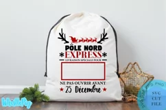 Sac Du Père Noël Svg Dessins Père Noël Svg Noël Svg Product Image 6