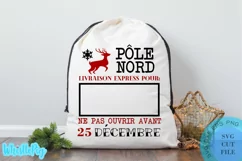 Sac Du Père Noël Svg Dessins Père Noël Svg Noël Svg Product Image 7