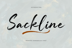Sackline - Modern Handbrush Font Product Image 1