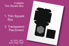  Sacred Geometry Flower of Life Square Favor Box Template 