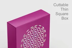  Sacred Geometry Flower of Life Square Favor Box Template 