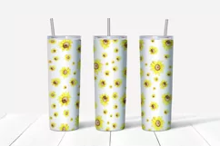 Sunflowers tumbler,20 oz skinny tumbler sublimation png Product Image 3