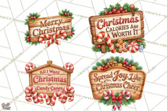 Candy Cane Lane Vintage Christmas Quote Signs Product Image 1