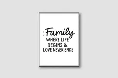 Family Quote SVG | Home & Love Sayings for Cricut Product Image 4