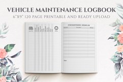 Vehicle Maintenance Logbook KDP 120 pages 6x9 Inch Product Image 1