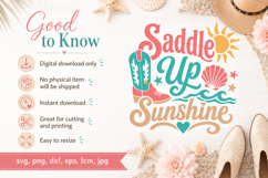 Summer Coastal Cowgirl Quote SVG, Product Image 7