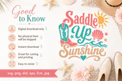 Summer Coastal Cowgirl Quote SVG, Product Image 7