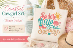 Summer Coastal Cowgirl Quote SVG, Product Image 6