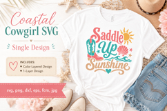 Summer Coastal Cowgirl Quote SVG, Product Image 1