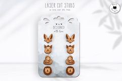 Safari Animal Stud Earrings | Laser Cut Studs Product Image 1