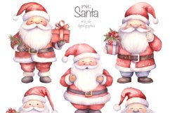 Santa Claus watercolor clipart Product Image 2