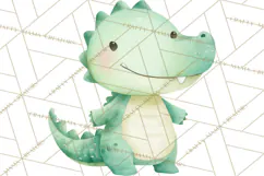 Pastel Safari Baby Animals Clipart PNG, Nursery Watercolor Product Image 5