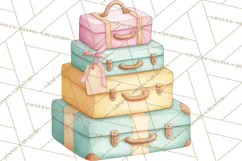Pastel Safari Baby Animals Clipart PNG, Nursery Watercolor Product Image 3