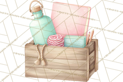 Pastel Safari Baby Animals Clipart PNG, Nursery Watercolor Product Image 2