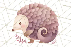 Pastel Safari Baby Animals Clipart PNG, Nursery Watercolor Product Image 2