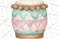 Pastel Safari Baby Animals Clipart PNG, Nursery Watercolor Product Image 3