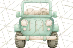 Pastel Safari Baby Animals Clipart PNG, Nursery Watercolor Product Image 4
