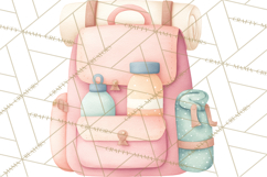 Pastel Safari Baby Animals Clipart PNG, Nursery Watercolor Product Image 5