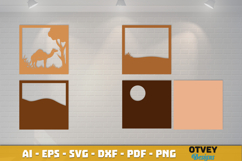 Camel Safari Animal 3D Shadowbox Layered Papercut Product Image 2