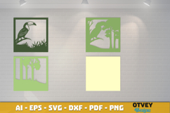 Toucan Safari Animal 3D Shadowbox Layered Papercut Product Image 2