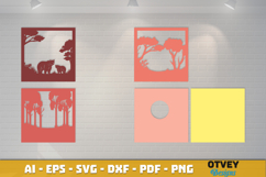 Bear Safari Animal 3D Shadowbox Layered Papercut Product Image 3