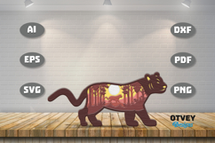 Safari Animal Laser Cut SVG | Wildlife Multilayer Laser Cut Product Image 2
