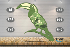 Safari Animal Laser Cut SVG | Wildlife Multilayer Laser Cut Product Image 1