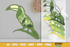 Safari Animal Laser Cut SVG | Wildlife Multilayer Laser Cut Product Image 2